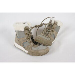 Weatherproof Vintage Boots Women's US 9M Chloe Leather Top Fur trim